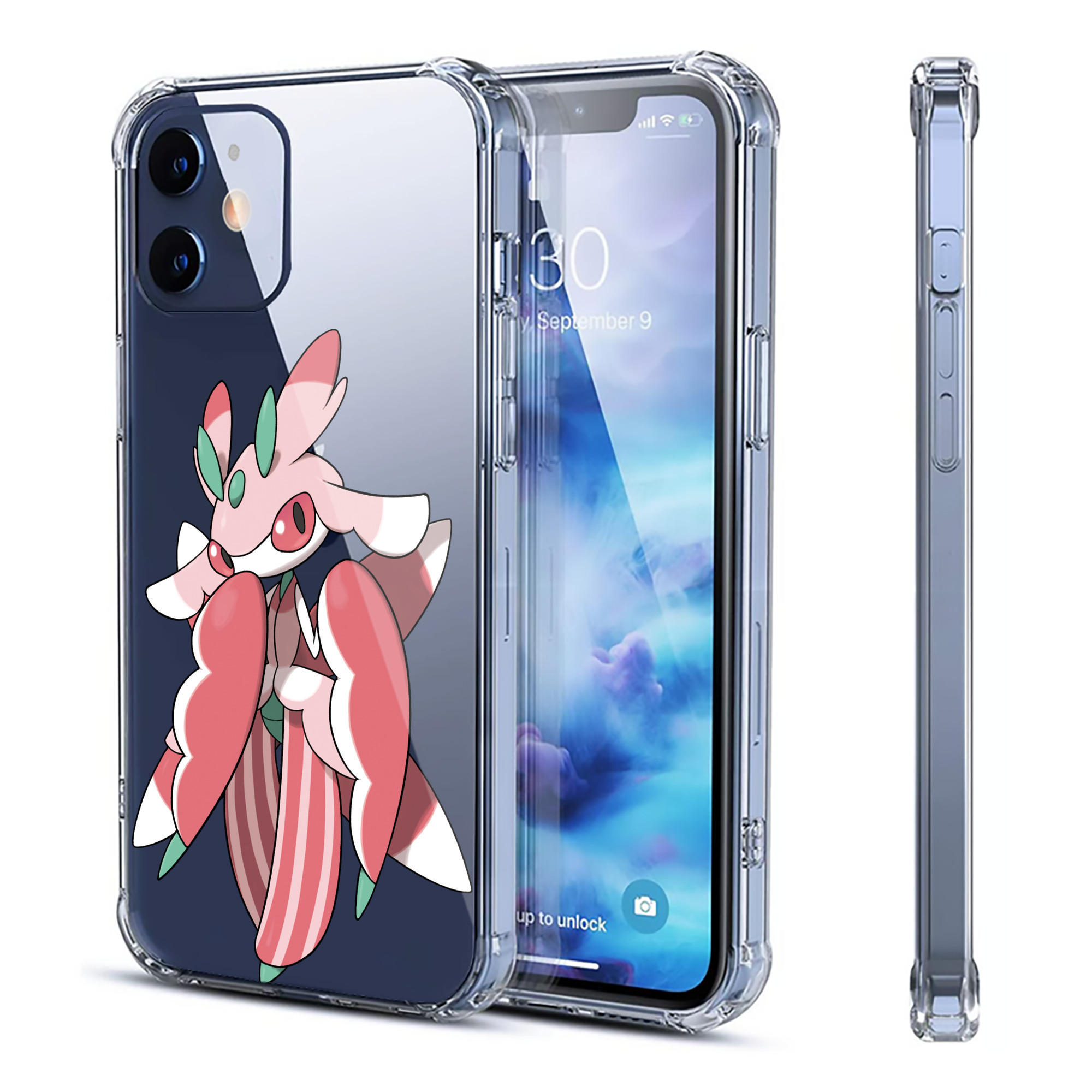 （画像用） ポケットモンスター Pokémon 【iPhone 12シリーズ対応】透明スマホケース（クリアソフトケース）